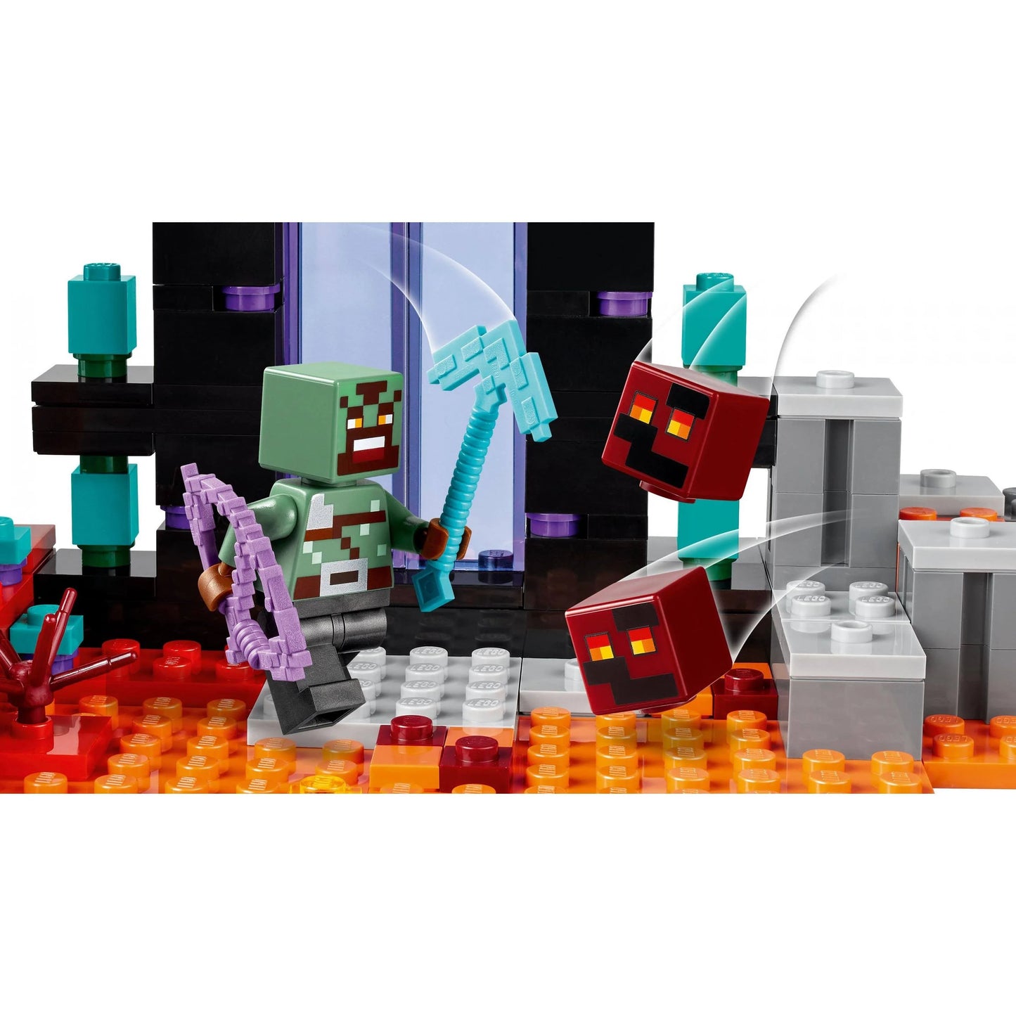 The Nether Portal Ambush Lego Set