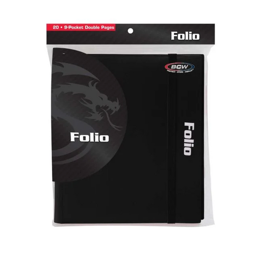 BCW 20 • 9 Pocket Double Pages Folio (Black)