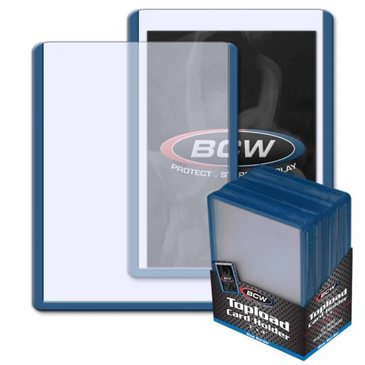 BCW Topload Card Holder 3” x 4” (Blue)