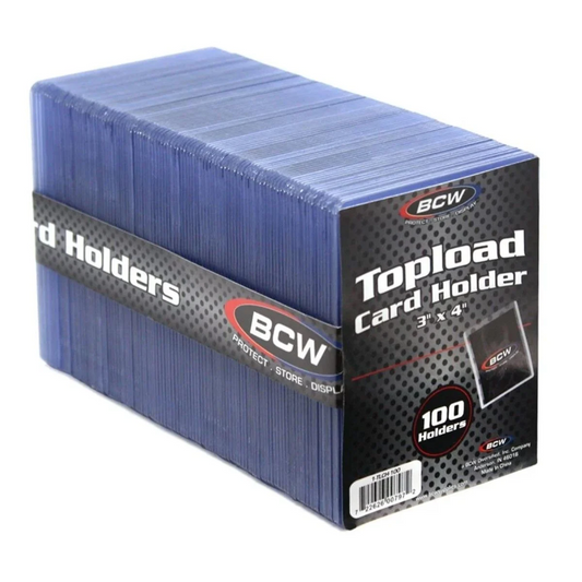 BCW Topload Card Holder 3” x 4” 100 Count