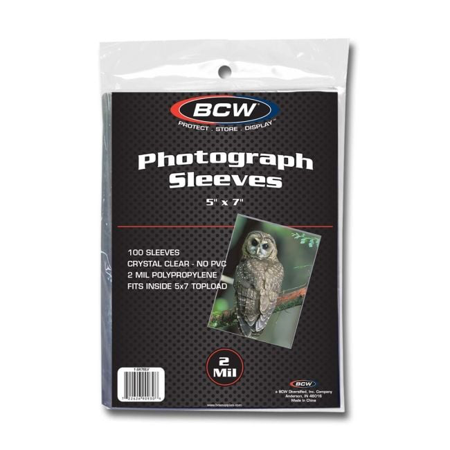 BCW Photograph Sleeves