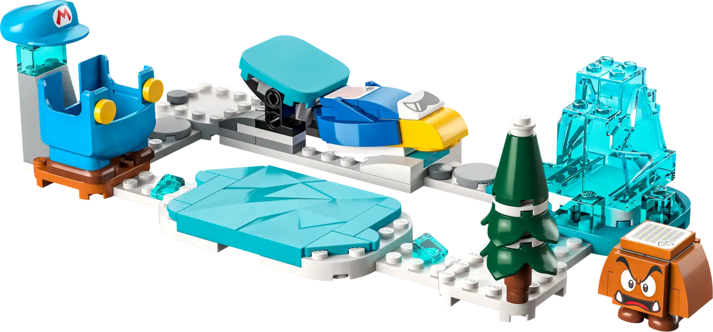 Ice Mario Suit and Frozen World Lego Set