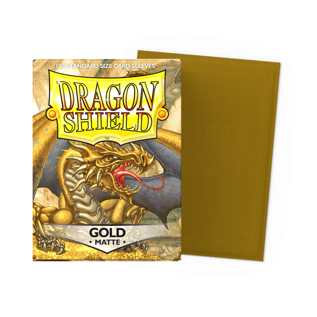 Dragon Shield Sleeves: Standard Matte - Gold 100CT
