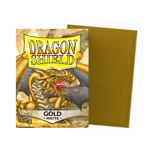 Dragon Shield Sleeves: Standard Matte - Gold 100CT