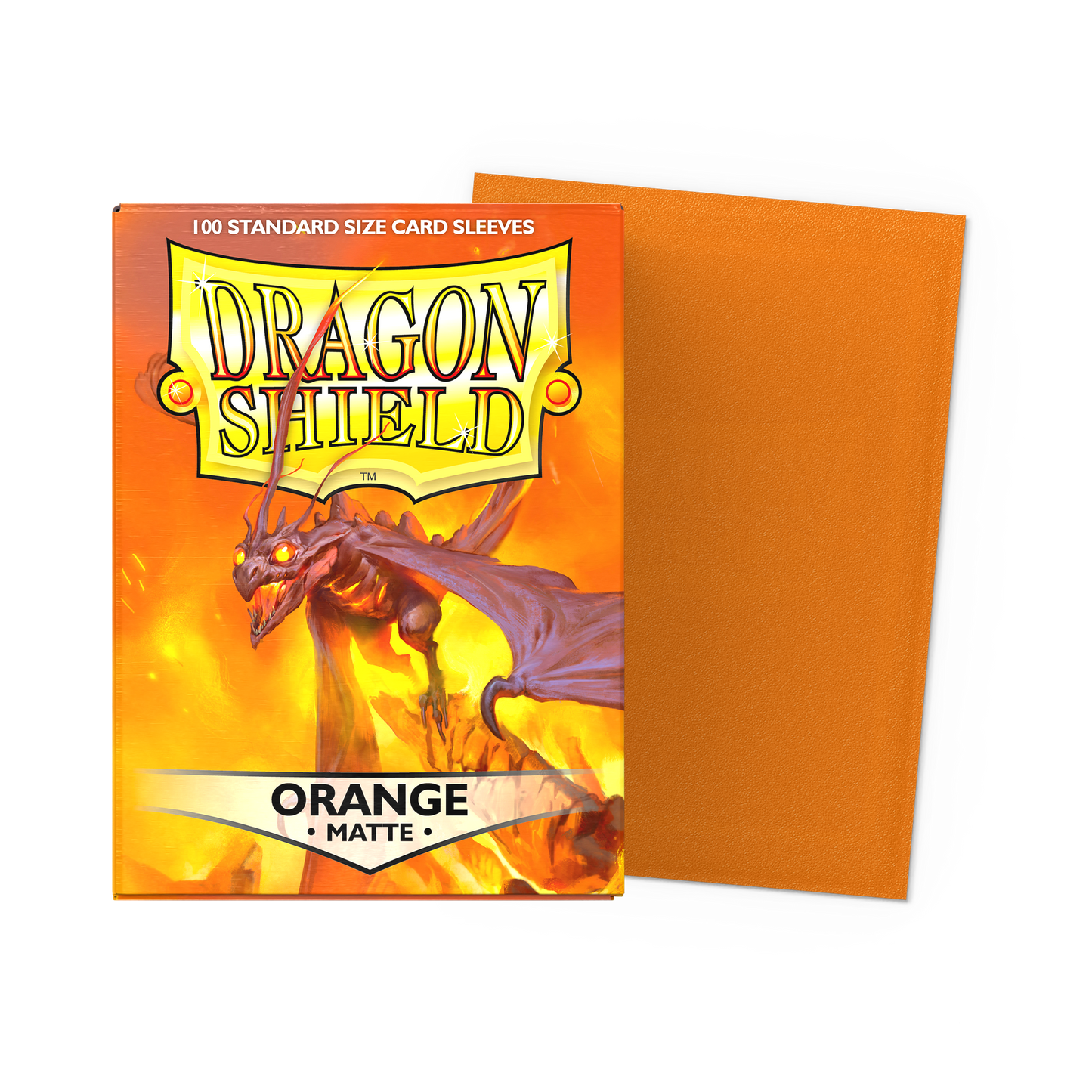 Dragon Shield Sleeves: Standard Matte -Orange 100CT