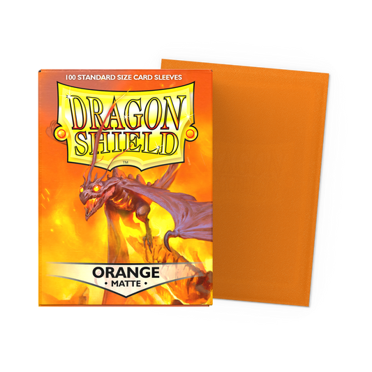 Dragon Shield Sleeves: Standard Matte -Orange 100CT