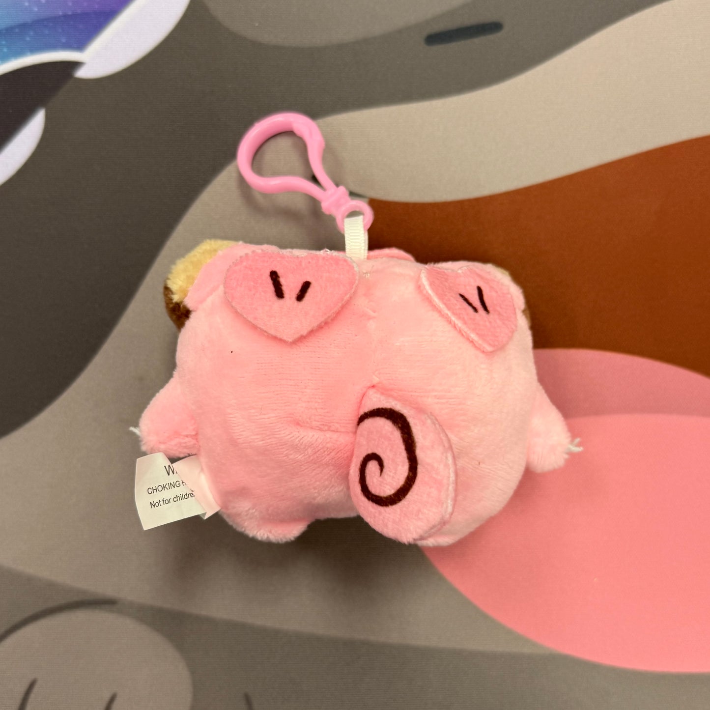 Ditto - Clefairy Clip-On Plush