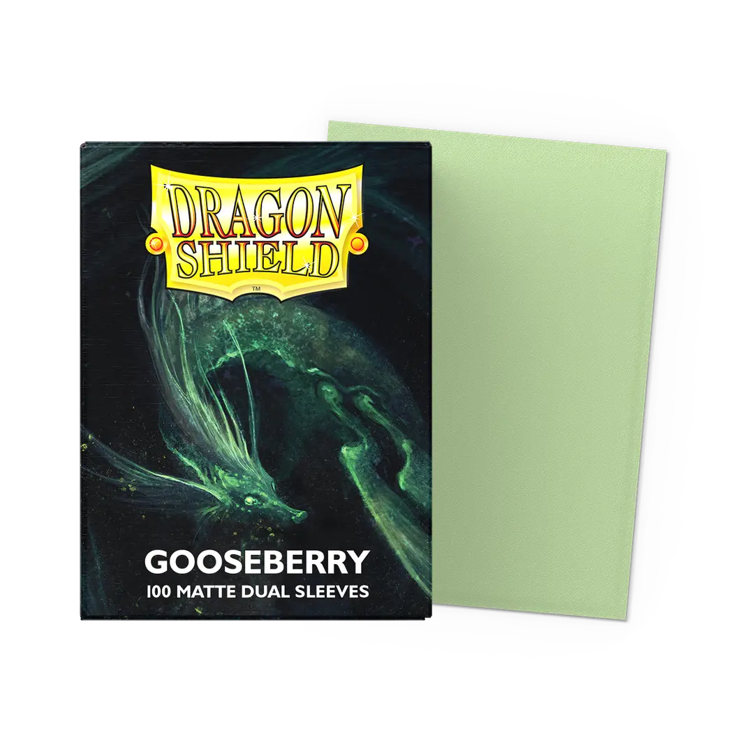 Dragon Shield Sleeves: Matte Dual- Gooseberry 100CT