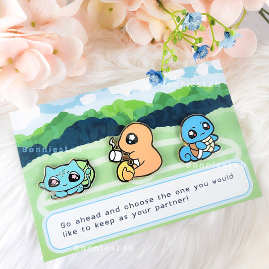 Gen 1 Starter Pin set - BonniesLab