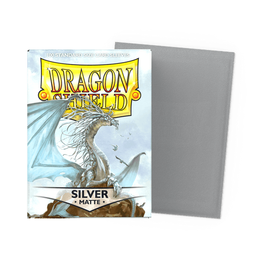 Dragon Shield Sleeves: Matte Silver