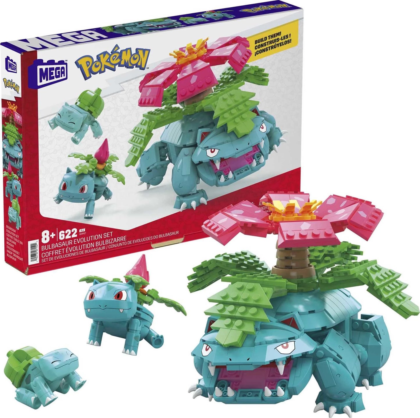 Bulbasaur Evolution Mega Construx Set