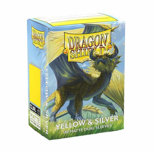 Dragon Shield Sleeves: Yellow & Silver