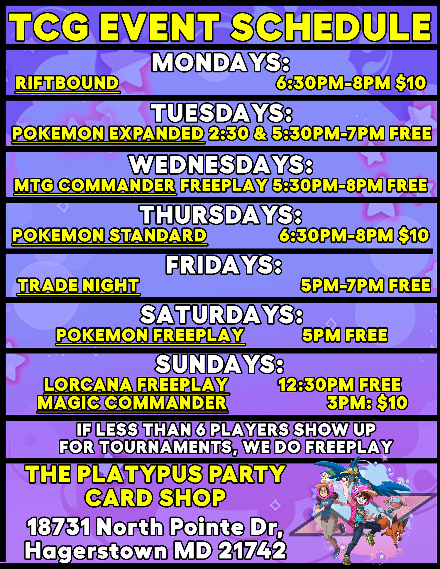pokemon cards hagerstown md The Platypus Party Card Shop